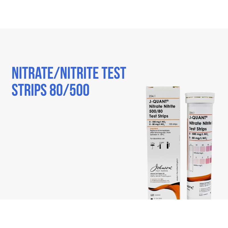 J-QUANT Nitrate/Nitrite Test Strips 80/500 from Test All Water