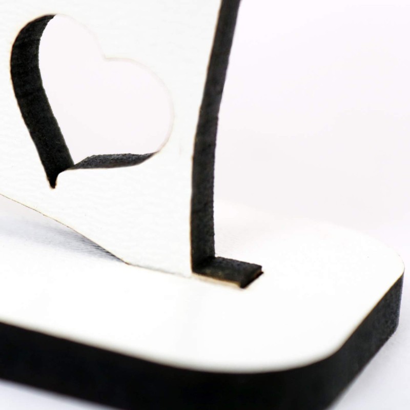 Decorative Stand Heart Saying "Bester Papa der Welt" Sign 15