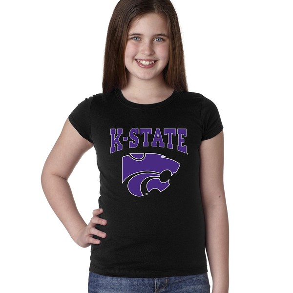 CornBorn K-State Youth Tshirt - K-State Powercat with Outline -