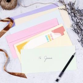 MATICAN Business Envelopes, 120-Pack #10 Envelopes, 4 1/8 x 9 1/2 Inches, 6 Pastel Co...