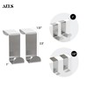 AELS Farmhouse Hanging Laundry Hamper with 2 Hooks, Washable Beige