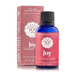 Woolzies 100% Pure Joy Essential oil Blend 1oz| Cold-pressed | Helps Be Positive Happy Relaxed Confident & Boost Mood | Natural Therapeutic Grade | For Diffusion Internal/Topical