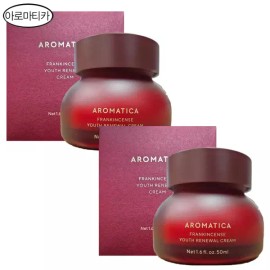 Aromatica 아로마티카 프랑킨센스 유스 리뉴얼 크림 50ml x 2개/무료 dj Aromatica Frankincense Youth Renewal Cream 50ml x 2pcs/Free DJ