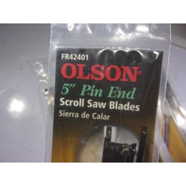 Olson NEW 4pk. OLSON 6pc. 5" PIN END SCROLL SAW BLADES.  (24 TOTAL)  # FR42401