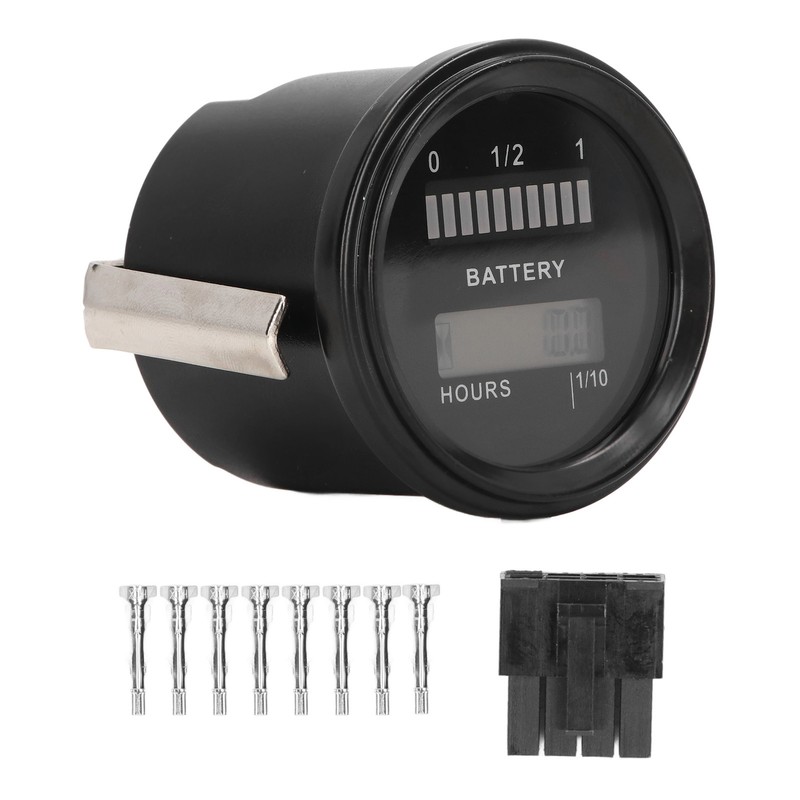 Digital Battery Indicator Hour Meter Multifunctional Gauge IP65 Waterproof for