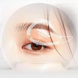 GMA LONDON hair stroke eyebrow eye line design eyebrow tattoo texture designer self semi-permanent symmetry eyebrow ruler, 1 piece, eyebrow ruler A / GMA LONDON 헤어스트록눈썹 아이라인디자인 눈썹문신결디자인자 셀프 반영구대칭자 눈썹룰러, 1개, 눈썹룰러A