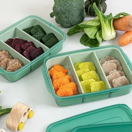 (Hyundai Hmall) [Easy&amp;Free] Tuntun baby food cube sharing 3 compartments 1700ml 3p, Tuntun baby food cube sharing 3 compartments 1700ml 3p / (현대Hmall) [이지앤프리] 튼튼이 이유식큐브 나눔 3칸 1700ml 3p, 튼튼이 이유식큐브 나눔 3칸 1700ml 3p
