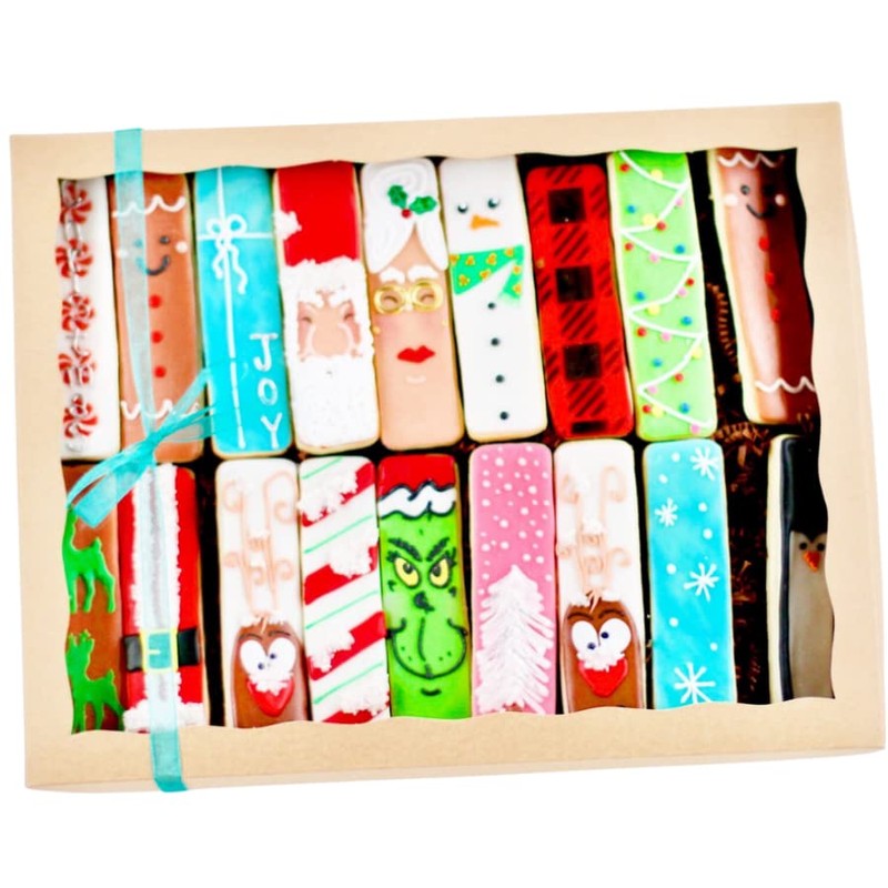 18 Pc. Christmas Cookie Stick Boxed Gift Set! Christmas, Holiday,