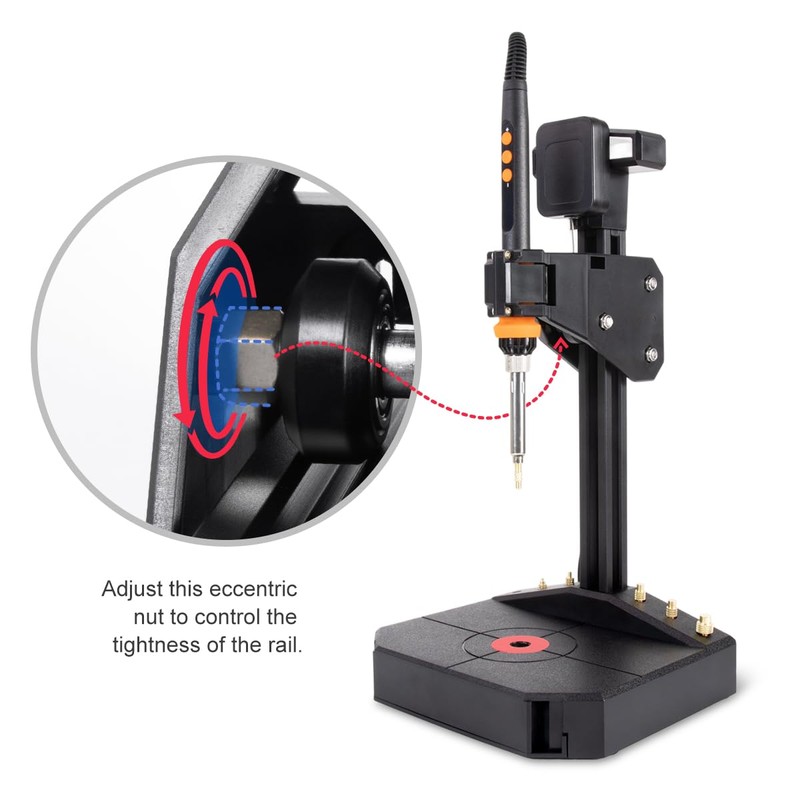 Vertical Heat Set Insert Tool Pressing Machine with 90W Soldering