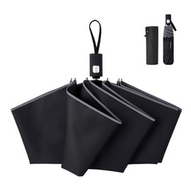 Konciwa Shape Memory Folding Umbrella, 3 Seconds Folding Umbrella, 8 Ribs x Wind Resistant x Wide 39.4 inches (100 cm), Lightweight 9.2 oz (260 g), One-Touch Automatic Opening/Closing, Folding, Men's
