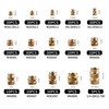 Threaded Insert Set of 300 Insertion Nuts PP Box with