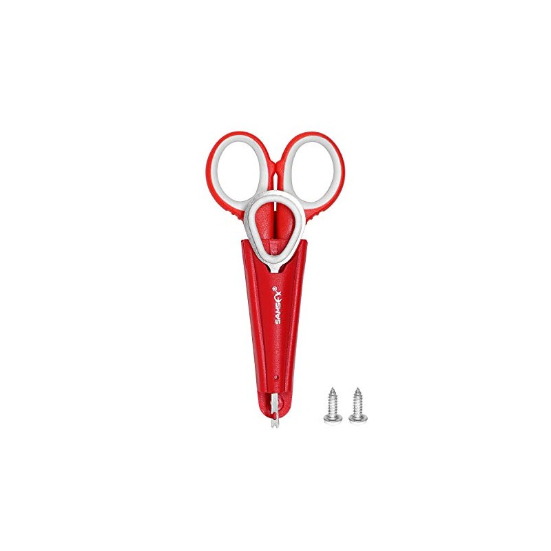 SAMSFX Fishing Boat Scissors and Hook Remover Tools with Sheath