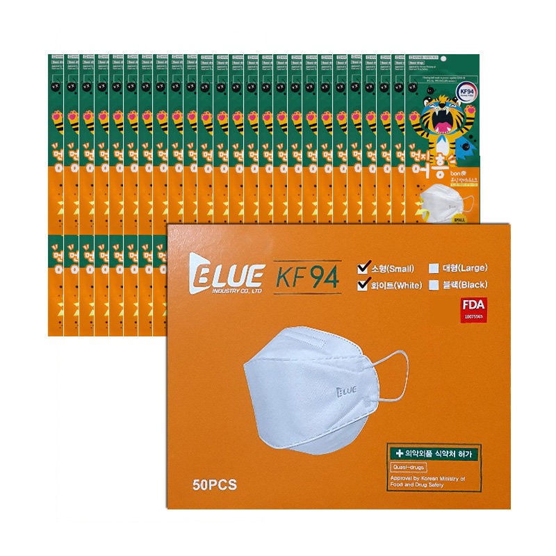 Bluebone KF94 Bluebone Dustyeoheung Small Children's Mask 50 sheets /
