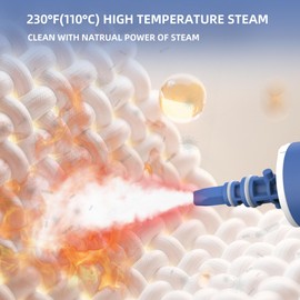 AGORVIO Steam Cleaner, Handheld Steam Cleaner for Home, Pressurized Steamer for Cleaning Carpet, Floor, Upholstery and Car, 13ft Extra-long Power Cord & 11 Multi-Purpose Accessories