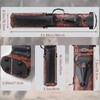 elraxw 2x4 Hard Pool Cue Case with Stand 2B4S Pool