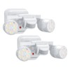 OREiN 2 Pack Motion Sensor Outdoor Lights, 450° Superwide Adjustment