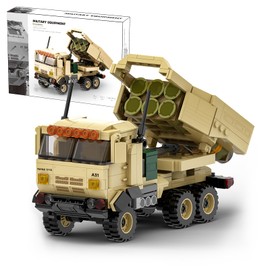 MEIEST Military Vehicle Building Blocks Sets,Armored Model Brick Set Highly Detailed Set for Military Enthusiast, Teens and Adults (M142 HIMERS)