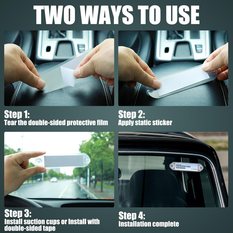 RattanView Ez Pass Holder Transponder Holder for Car Windshield Ez