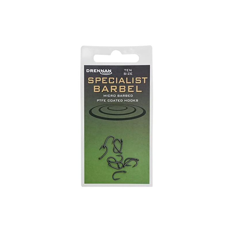 Drennan Super Specialist Barbel Hooks Size 12 - HEBB012