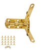 Small Quadrant Hinge, 20Pcs Jewelry Box 90 Degree Hinges with