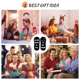 ModernStyle Birthday Christmas Gifts for Dad Men Husband Grandpa Women Grandma Ideas I‘m Not Sleeping I’m Just Resting My Eyes Funny Socks-L