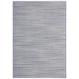 Nicole Miller New York Patio Country Wynona Indoor/Outdoor Area Rug, Blue/Beige, 5'2"x7'2" Rectangle