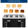 GE 4 Slice Toaster | Extra Wide Slots for Bagels,
