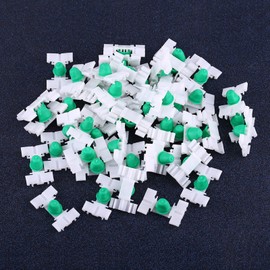 Car Clips, Pack of 50, White, Plastic, Car Strip, Decorative Clips, Brackets, Fasteners for E36 E46 3 Series