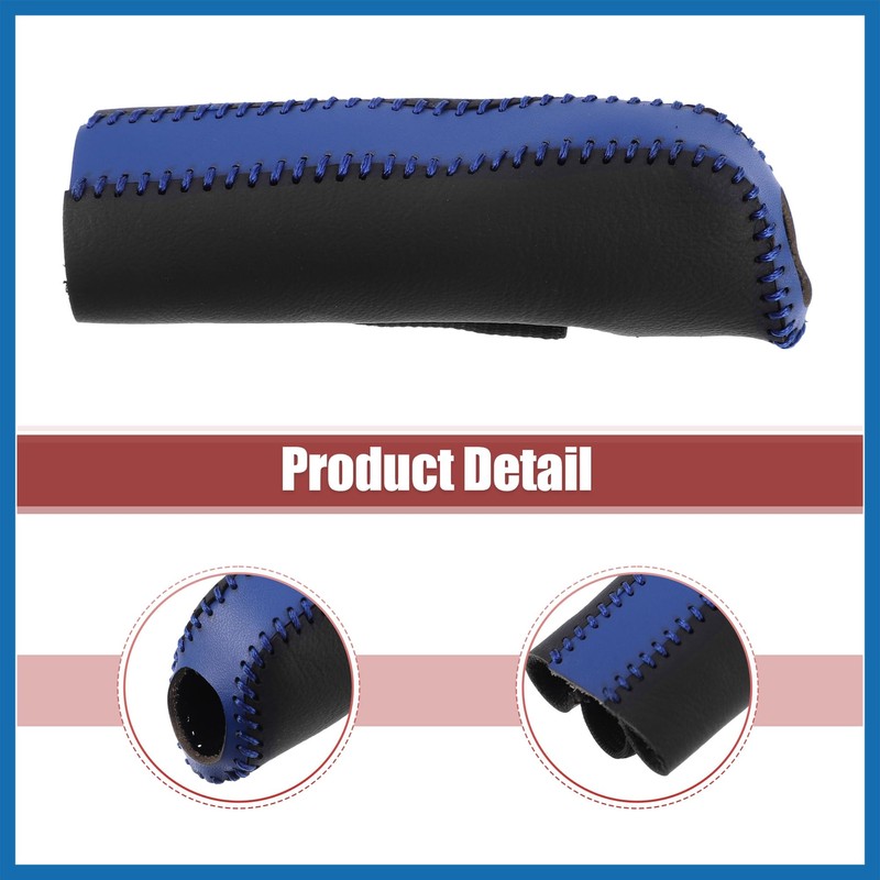 A ABSOPRO Handle Hand Brake Cover Decoration Black Blue Faux