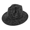 TOP HEADWEAR Fashion Bling Rhinestone Studded Wide Brim Womens Fedora