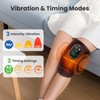 FlareMore Cordless Heated Knee Massager with Vibration, Heated Knee Brace