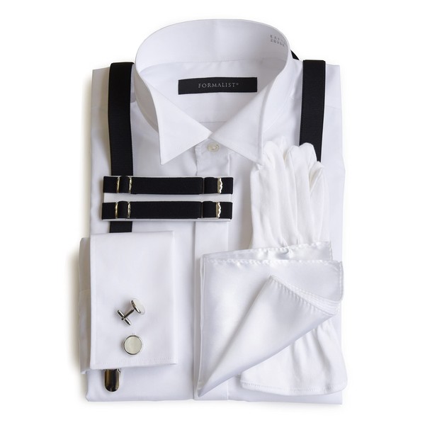 Tuxedo Station Wing Collar Shirt Accessory Set of 6 (Double
