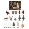 Creative Co-Op Candle Garden Kit with Votives, Ornaments, Pinecones, Bottle