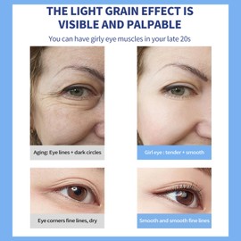 O'CHEAL Eye Cream with Vibrating Electric Massage Head- Hydrating, Brightens, Tightens, Reduces Dark Circles & Wrinkles, Bags Remover Under Eyes Cream, Relieve Eye Fatigue Design for Men & Women