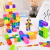 Colorful Cube Puzzle Toy, 60pcs/set Intelligent Cube Puzzle Toy with