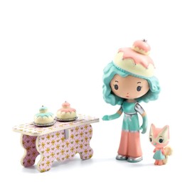 DJECO DJ06955 Doll House, Confectionery Shop, House, Play Toy, Educational Toy, Girls, Kids, 4 Years Old, Gift, Cute, Stylish, Jeco Teenie, Charlie Tiny Shop