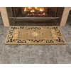Minuteman International Cocoa Jardin Wool Hearth Rug, Rectangular