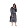 FashGudim - Bata con capucha para hombre, cuello de chal,