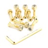 Ever Hardware Skateboard Hardware 9PCS Deck Mounting Screws Nuts Hex