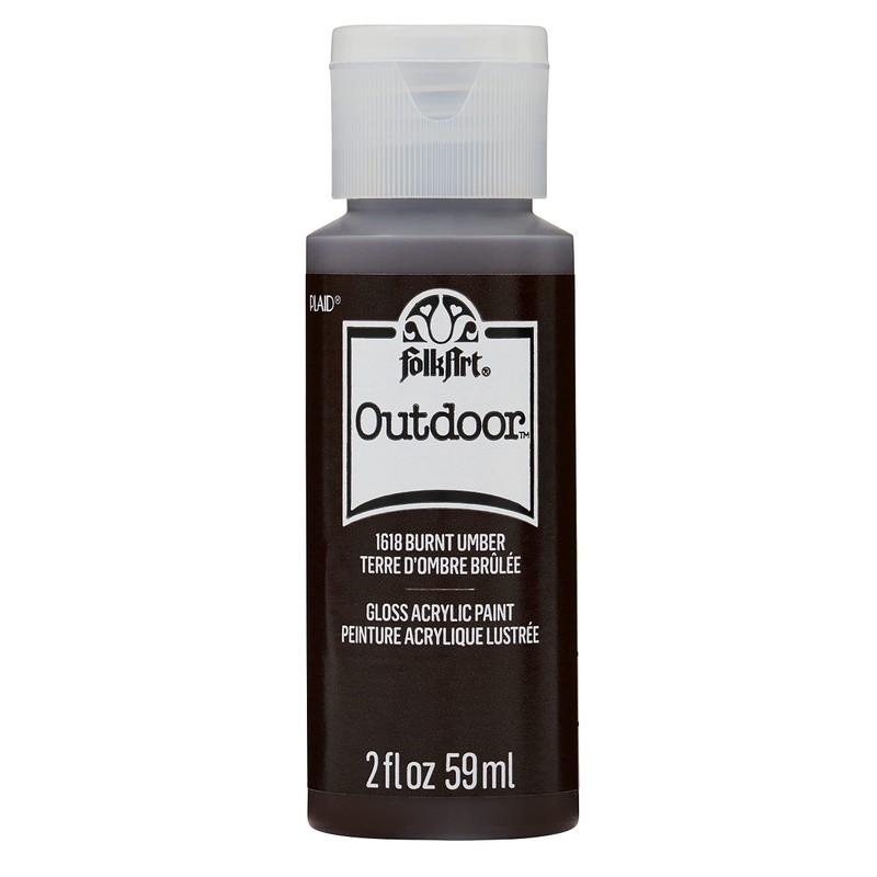 Folkart Acrylic Paint, Burnt Umber, 2oz