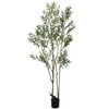 Aurlan 6.89ft Artificial Olive Tree, Faux Olive Tree with Lifelike