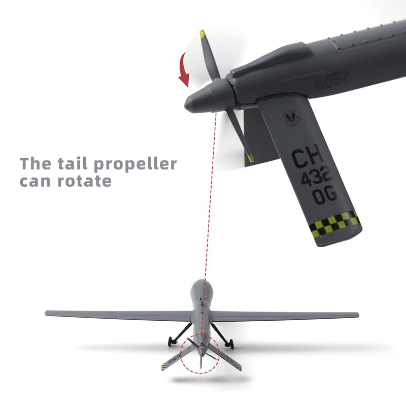 NUOTIE MQ-1B Predator Drone 1/72 Metal Airplane Model Kits with