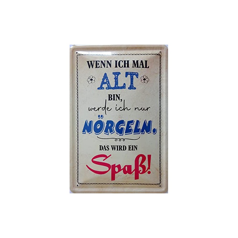 vielesguenstig by Robby Wanka Tin Sign 20 x 30 cm