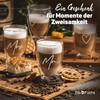 ElbFuchs Double-Walled Latte Macchiato Glasses Mr & Mrs 2 x
