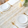 CHUQING Table Runner Gold Table Runner Golden Wedding Table Decoration