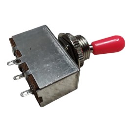 Axegrinderz 3-way Box Switch w/ 5 ft 4 Conductor Shielded Wire Chrome / Pink Tip