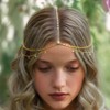 Aukmla Boho Head Chain Headpiece Costume Prom Forehead Headband Hair
