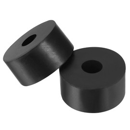 PATIKIL Anti-Vibration Washers 40mm Outer Diameter 12mm Inner Diameter 20mm Thickness 4pcs Rubber Round Anti-Mechanical Damping Foot Pad Black