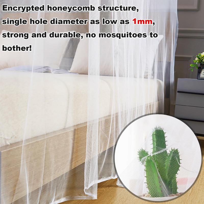 Mosquito Net, Large Outdoor Four Corners Enhanced Mosquito Net Indoor