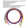 3Pcs AC Charging Hose Detection Liquid Filling Refrigerant Pipe 3Colour